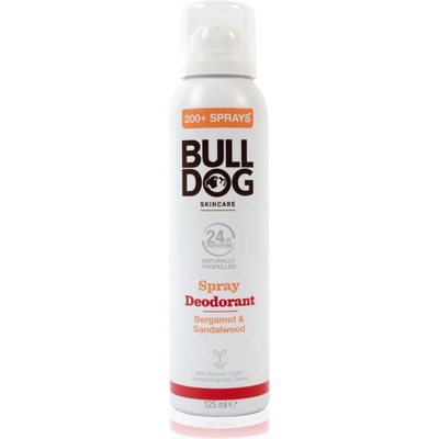 BULLDOG Bergamot &Sandalwood Spray Deodorant дезодорант в спрей без алуминий 125ml
