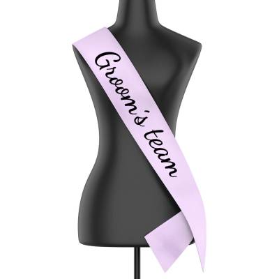 Šerpa Groom´s team Fialová lila šířka šerpy 10 8 cm Canvas Šerpa 2517