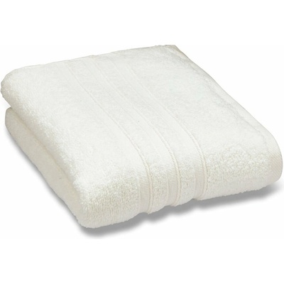 Catherine Lansfield Zero Twist osuška béžová bílá 90 x 140 cm