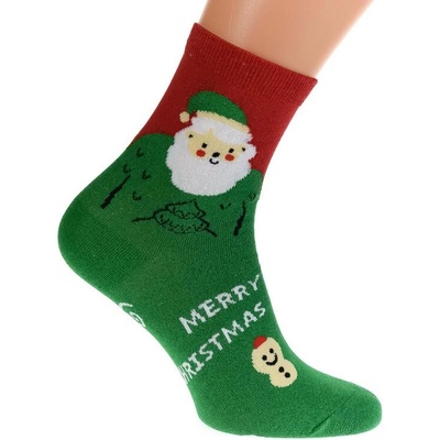 Trblietavé ponožky SANTA Zelené