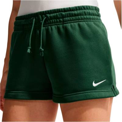 Nike Дамски къси панталони Nike Women's NSW Phoenix Fleece Mid-Rise Shorts Running shorts - Fir / Sail - размер XS (112-3945-0511)