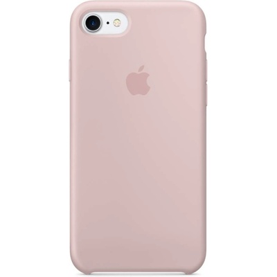 Apple Silicone Case - оригинален силиконов кейс за iPhone 8, iPhone 7 (розов пясък)
