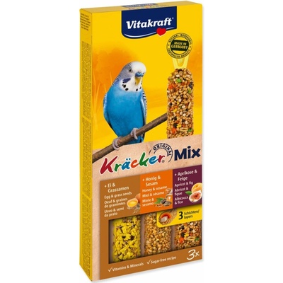 Vitakraft Kräcker Trio-Mix tyčinky pre andulky 90 g