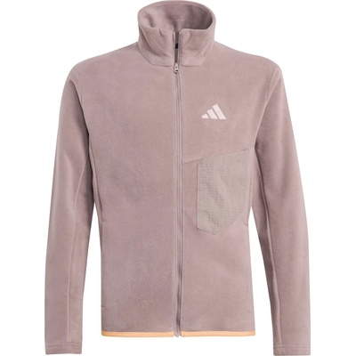 adidas Terrex Детско поларено яке adidas Terrex Kid's MT Full Zip Fleece Fleece jacket - Trace Brown - размер 140 (EU) (703-6888-0413)