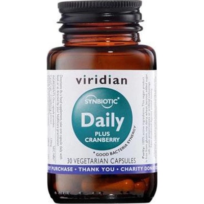 Viridian Synerbio Daily + Cranberry Směs probiotik a prebiotik s brusinkovým extraktem 30 kapslí