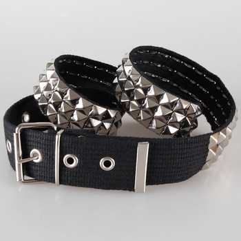 Image 1 of Black & metal платнена лента Пирамиди 3 - pas-089