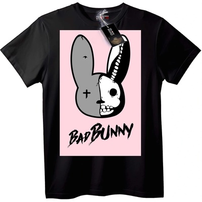 NOONEBRAND Тениска Bad Bunny Череп - 7XL, Black