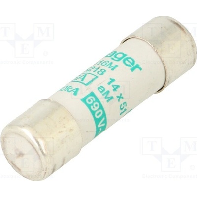 HAGER LF416M Pojistka: tavná; aM; 16A; 690VAC; kulatý,průmyslová; 14x51mm