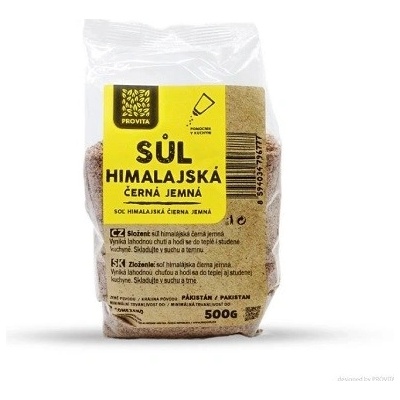 Provita Soľ himalájska čierna jemná 500 g