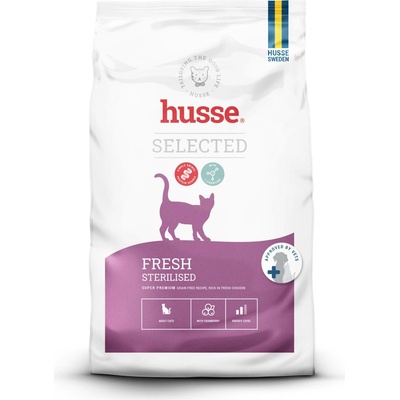 Husse Fresh Sterilised Kompletní krmivo pro kastrované kočky s čerstvým masem 7 kg – Hledejceny.cz