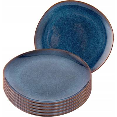 Plytký obedový tanier Altom Design Reactive Navy Blue 25,5 cm