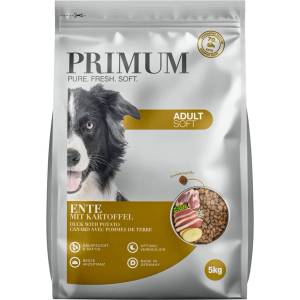 PRIMUM Soft MONOPROTEIN - полувлажна храна за кучета, без зърно с патица, 5 кг