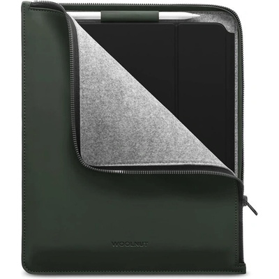Woolnut Coated PU Folio 12 9 13 iPad Pro 13 iPad Air WNUT-IPD12-RP-F-109-GN tmavo zelené