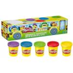 Hasbro Play-Doh: Комплект пластилин за училище - 5 броя (G1860)