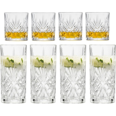 Zwiesel na long drink SHOW se sklenicemi na whisky Glas 8 x 368 ml
