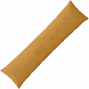 vidaXL Калъфка за възглавница ALMELO Жълто 40 x 145 см кордурой (914307)