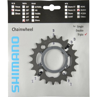 Shimano převodník SH Alivio FCM430-9 22z černý, 3x9 speed – Hledejceny.cz