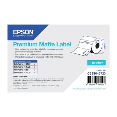 Epson Premium Matte Label Бяла (C33S045723) (C33S045723)