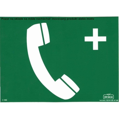 Piktogram Telefón prve pomoci!A5