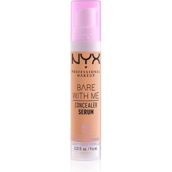 NYX Cosmetics Bare With Me Concealer Serum овлажняващ коректор 2 в 1 цвят 5.7 Light Tan 9, 6ml