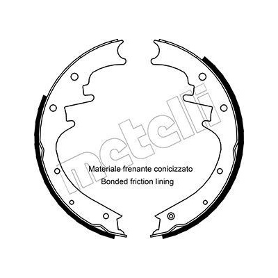 Sada brzdových čeľustí METELLI 53-0352