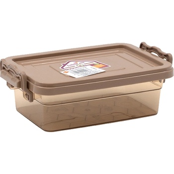 Контейнер кафяво прозрачен правоъгълен 0, 500л (106514/2)