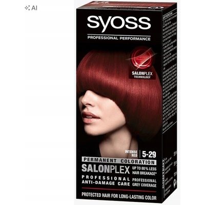 Syoss Color permanentná farba na vlasy 5_29 Intenzívna červená