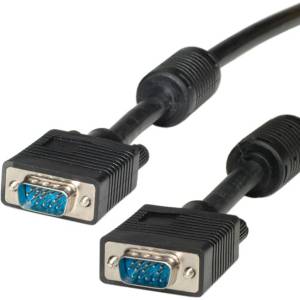 Roline Кабел Roline S3615-10, от VGA (м) към VGA (м), 2м, черен (S3615-10)