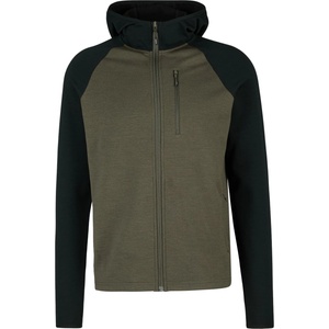 Stoic Мъжко вълнено яке Stoic MerinoFleece335 KuolpaSt. II Zip Hoody Merino hoodie - Black / Dark Olive (005-6572-0213)
