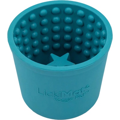 LickiMat Yoggie Pot lízací kelímok tyrkysový 9 cm