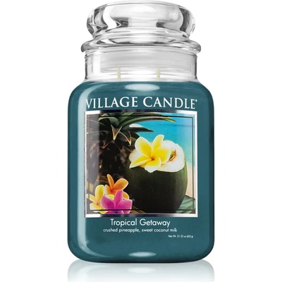 Village Candle Tropical Gateway ароматна свещ (Glass Lid) 602 гр