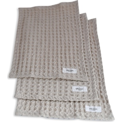 The Organic Company Малки кърпи за съдове Big Waffle 25 x 40 см светлобежови (1190-202)