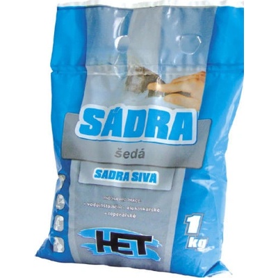 Sádra stavební 1 kg šedá Het