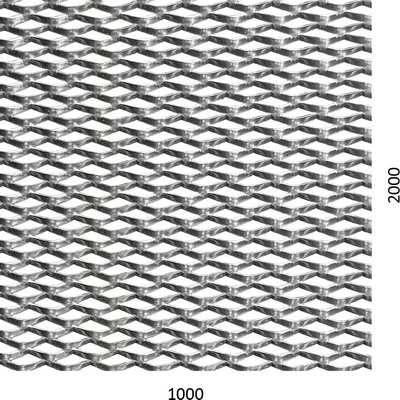 Tahokov Zn 1000 x 2000 x 1.5 mm, oko 30 x 15 mm