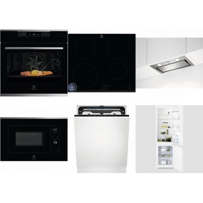 Set Electrolux KOBCS31X + LIR60433B + LFG716X + LMS2203EMX + EEM69410L + LNT3LF18S