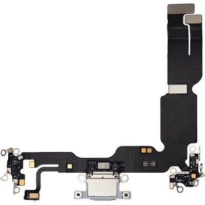 AppleKing nabíjací a audio flex konektor pre iPhone 15 Plus - modrý