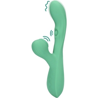 Loveline Pulse Wave & Tongue Flickering Rabbit Vibrator Blue Grass