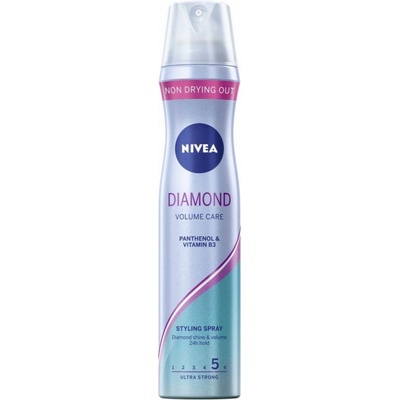 Nivea Diamond volume 5 lak na vlasy ultra silná fixácia 250 ml