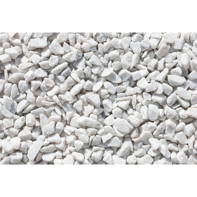 Mramorová drť, Kararská bílá, více frakcí 16-25 mm, 25 Kg