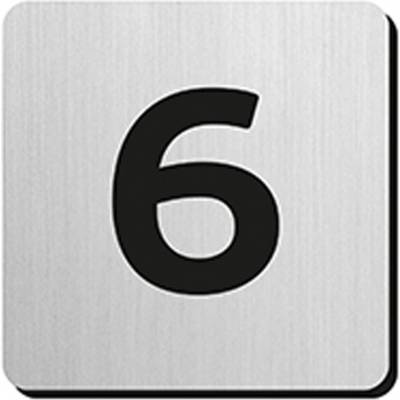 JNF - PIKTOGRAM ČÍSLICA "6" IN.34.300 - 75 mm - nalepovacia NEM - nerez matná | MP-KOVANIA.sk