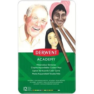 Derwent Комплект акварелни моливи, DERWENT "Academy", 12 различни цвята 2300386 (2300386)