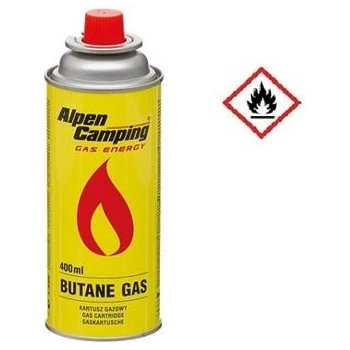 Alpen Camping plynová kartuše do plynových vařičů 400 ml
