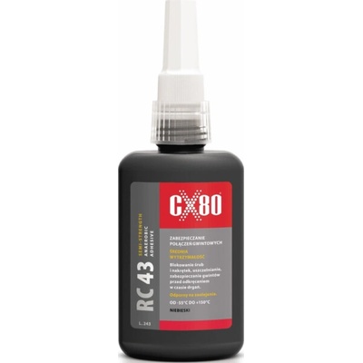 CX80 RC-43 Threadlocker Medium Strength - Lepidlo na závity středně pevné 50 ml