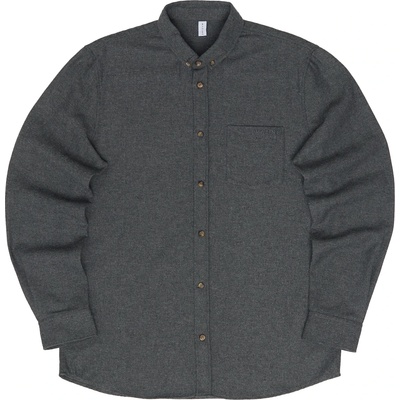 Mazine Мъжка риза с копчета Mazine Melange Flannel Shirt - Black Melange (033-2777-0112)