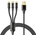 Mcdodo 3в1 кабел Mcdodo CA-3330, USB към USB-C / Lightning / Micro USB, 1.2m, черен (CA-3330)