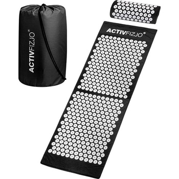 ActivFizjo Akupresúrna podložka Basic veľká čierna s vankúšom