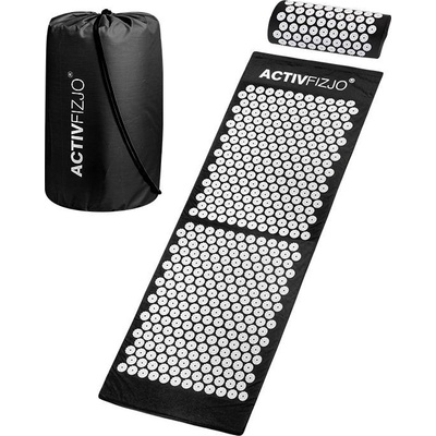 ActivFizjo Akupresúrna podložka Basic veľká čierna s vankúšom