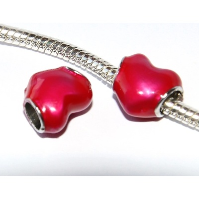 Fashion Jewerly Korálek na náramek Červené srdce Láska City Red Heart 2995