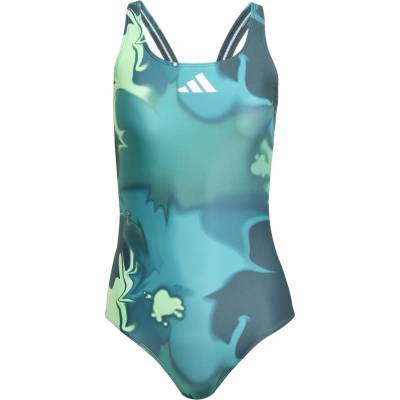 Adidas Дамски бански костюм Adidas Tie-Dyed Graphic V-Back Swimsuit Womens - Aurora Black