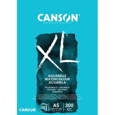 Canson XL Aquarelle Skicár v lepenej väzbe A5 CP 300g 70 listov